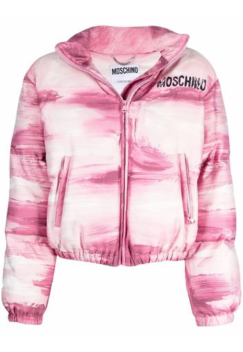 Moschino Jacke mit Print - Rosa