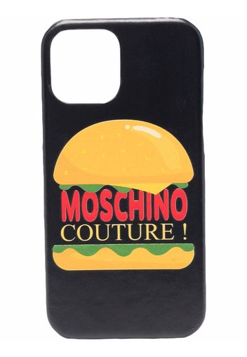 Moschino Handyhülle mit Logo - Schwarz