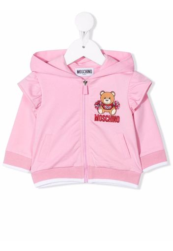 Moschino Kids Hoodie mit Teddy - Rosa