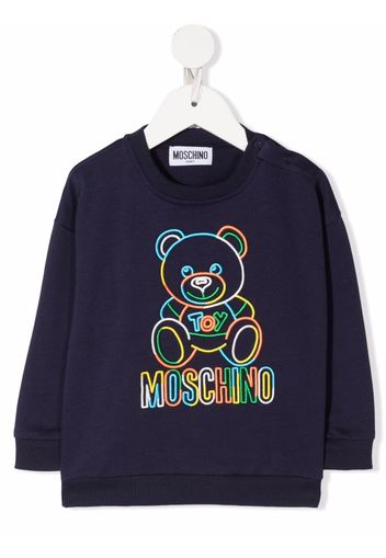 Moschino Kids Teddy Bear-motif sweatshirt - Blau