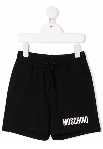 Moschino Kids logo-print shorts - Schwarz