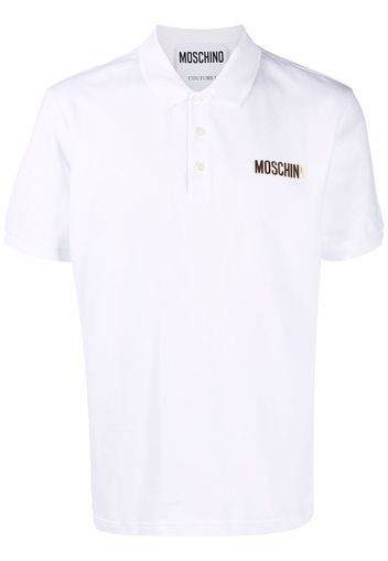 Moschino logo-print polo shirt - Weiß