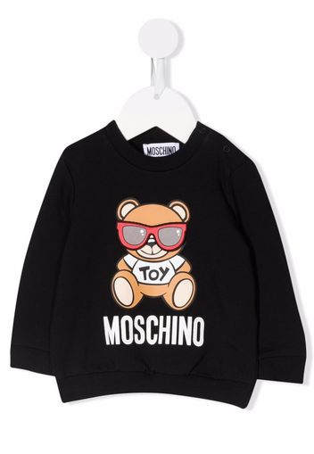 Moschino Kids Teddy Bear print sweatshirt - Schwarz