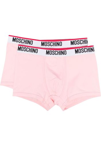 Moschino logo waistband boxers - Rosa