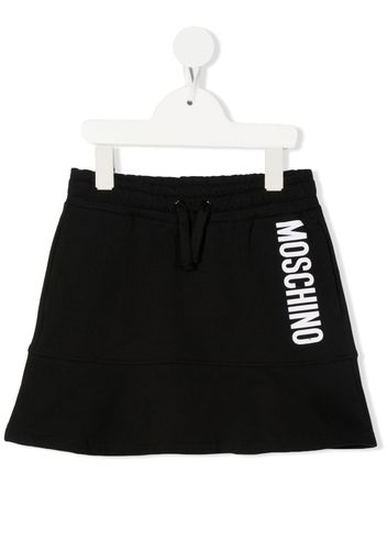 Moschino Kids logo-print skirt - Schwarz
