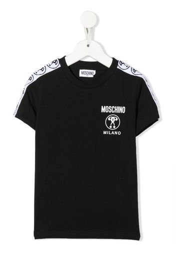 Moschino Kids logo-print cotton T-shirt - Schwarz