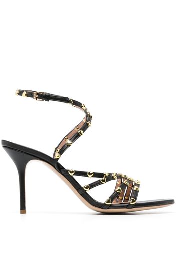 Moschino stud-embellishment 90mm sandals - Schwarz