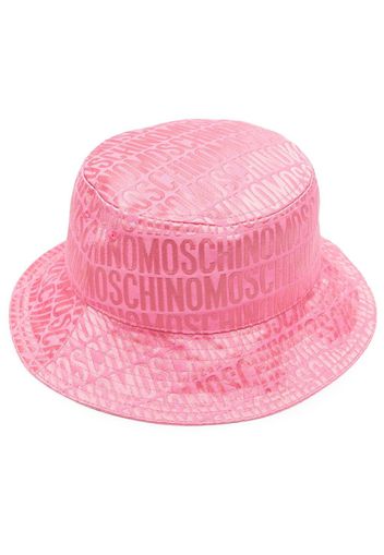 Moschino Fischerhut mit Jacquard-Logo - Rosa