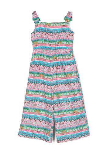 Moschino Kids Jumpsuit mit grafischem Print - Rosa