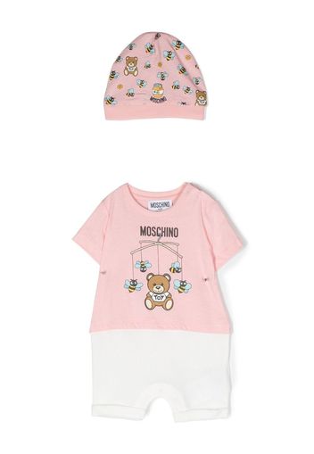 Moschino Kids Teddy Bear motif tracksuit set - Rosa