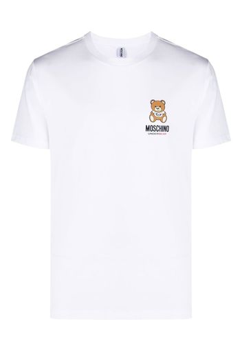 Moschino logo-print cotton T-shirt - Weiß