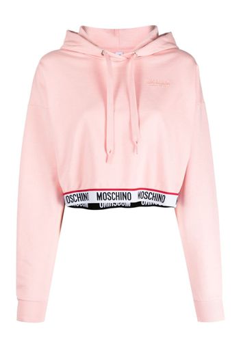 Moschino debossed logo hoodie - Rosa