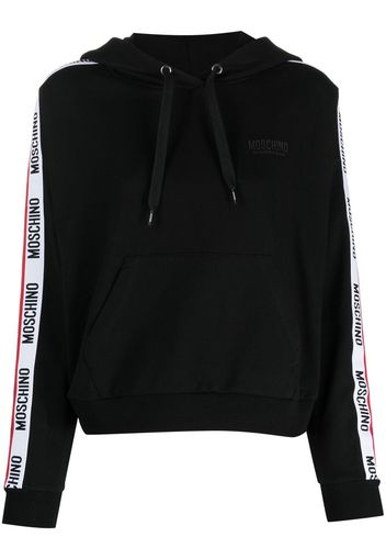 Moschino logo-print hoodie - Schwarz