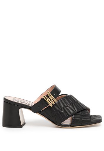 Moschino 60mm leather mules - Schwarz