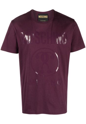 Moschino T-Shirt mit Logo-Print - Rot