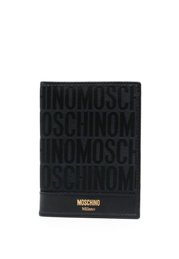 Moschino Portemonnaie mit Jacquardmuster - Schwarz