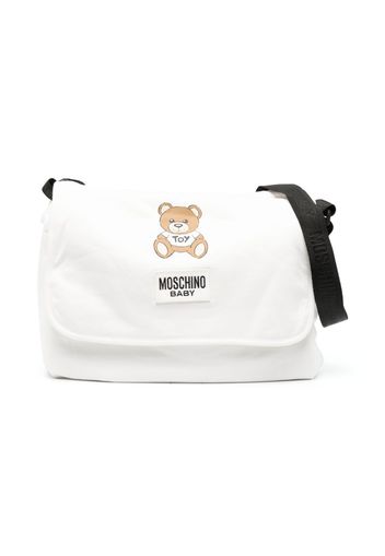 Moschino Kids Teddy Bear padded changing bag - Weiß