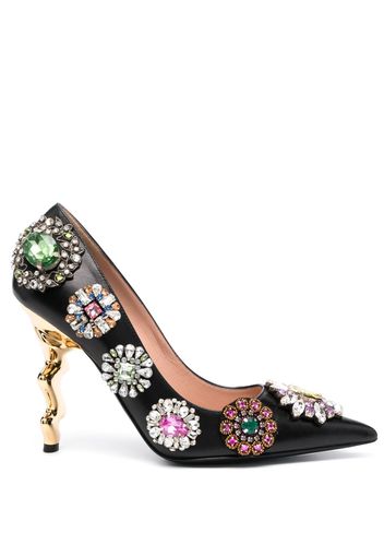 Moschino Pumps mit Kristallen 105mm - Schwarz