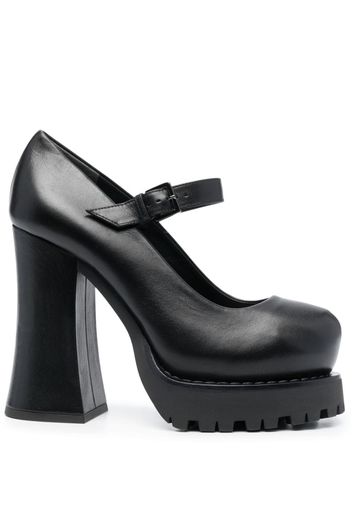 Moschino 125mm Décollete platform pumps - Schwarz