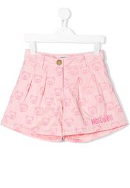 Moschino Kids Shorts mit Teddy-Stickerei - Rosa