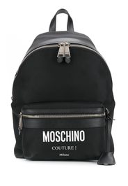 Moschino Rucksack mit Logo-Print - Schwarz