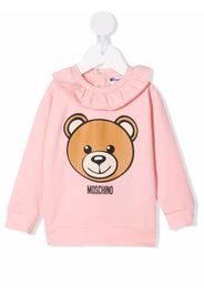 Moschino Kids Oberteil mit Teddy-Print - Rosa