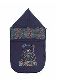 Moschino Kids Schlafsack mit Teddy - Blau