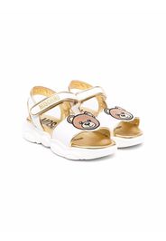 Moschino Kids Sandalen mit Teddy-Motiv - Weiß