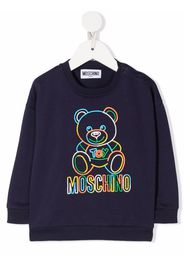 Moschino Kids Teddy Bear-motif sweatshirt - Blau