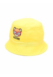 Moschino Kids teddy-print bucket hat - Gelb