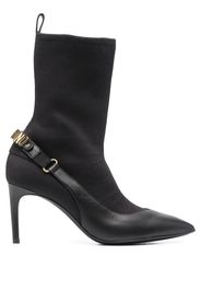 Moschino Stiefel mit Logo - Schwarz