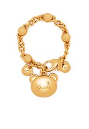 Moschino teddy bear-charm chain bracelet - Gold