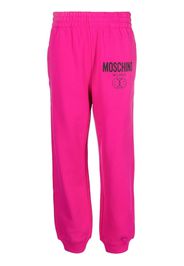 Moschino logo-print track pants - Rosa