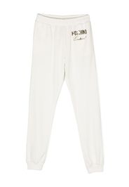 Moschino Kids TEEN Jogginghose mit Logo-Print - Weiß