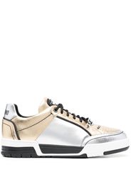 Moschino Sneakers mit Metallic-Einsätzen - Gelb