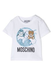 Moschino Kids graphic-print cotton T-shirt - Weiß