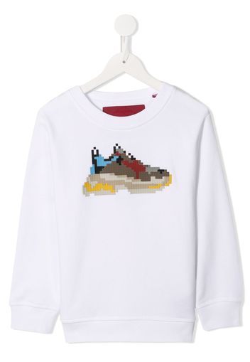 Mostly Heard Rarely Seen 8-Bit Sweatshirt mit "Dadcore"-Print - Weiß