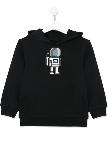 Mostly Heard Rarely Seen 8-Bit Kapuzenpullover mit Astronauten-Patch - Grau