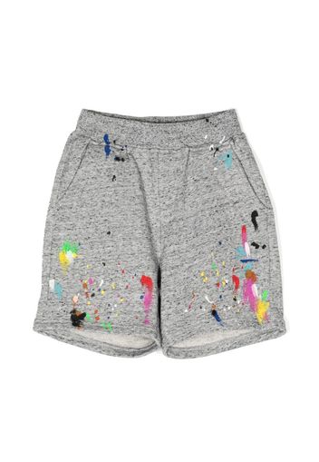 Mostly Heard Rarely Seen 8-Bit Louis paint-splatter track shorts - Grau