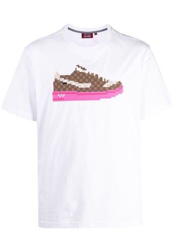 Mostly Heard Rarely Seen 8-Bit T-Shirt mit Sneaker-Print - Weiß