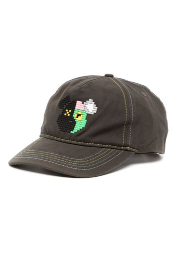 Mostly Heard Rarely Seen 8-Bit 2 Face Bear cotton baseball cap - Grün