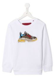 Mostly Heard Rarely Seen 8-Bit Sweatshirt mit "Dadcore"-Print - Weiß