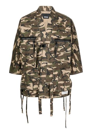 Mostly Heard Rarely Seen Kimonojacke mit Camouflage-Print - Grün