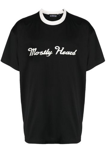 Mostly Heard Rarely Seen T-Shirt mit Kontrastkragen - Schwarz