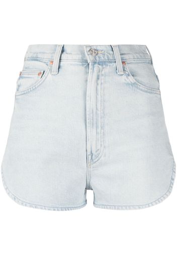 MOTHER Jeans-Shorts mit hohem Bund - Blau