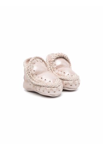 Mou Kids shearling lining boots - Rosa