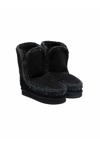 Mou Kids shearling lined boots - Schwarz