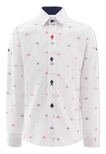 Moustache Octopus dress shirt - Weiß