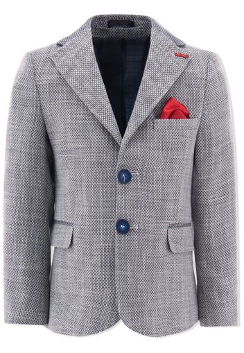 Moustache single-breasted blazer - Grau