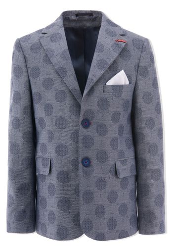 Moustache polka-dot cotton blazer - Blau